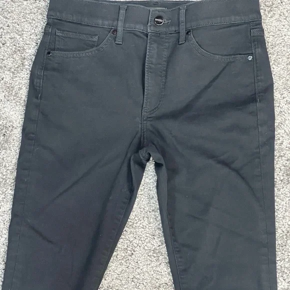 Express cotton blend skinny mid rise some stretch black pants women’s size 6R - Picture 7 of 17
